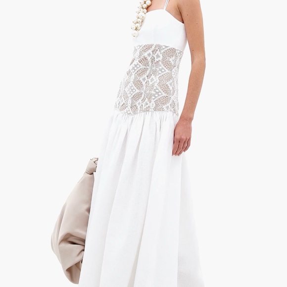 Silvia Tcherassi Dresses & Skirts - Pilar Linen & Lace Maxi Dress